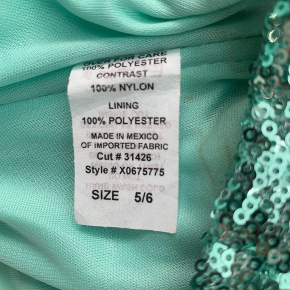 WINDSOR Sequin Bodice Strapless Ruffle Mini Dress - Picture 7 of 8